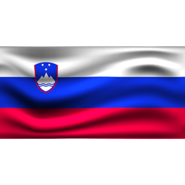 Slovenia flag waving png vector psd and clipart with transparent background for free download