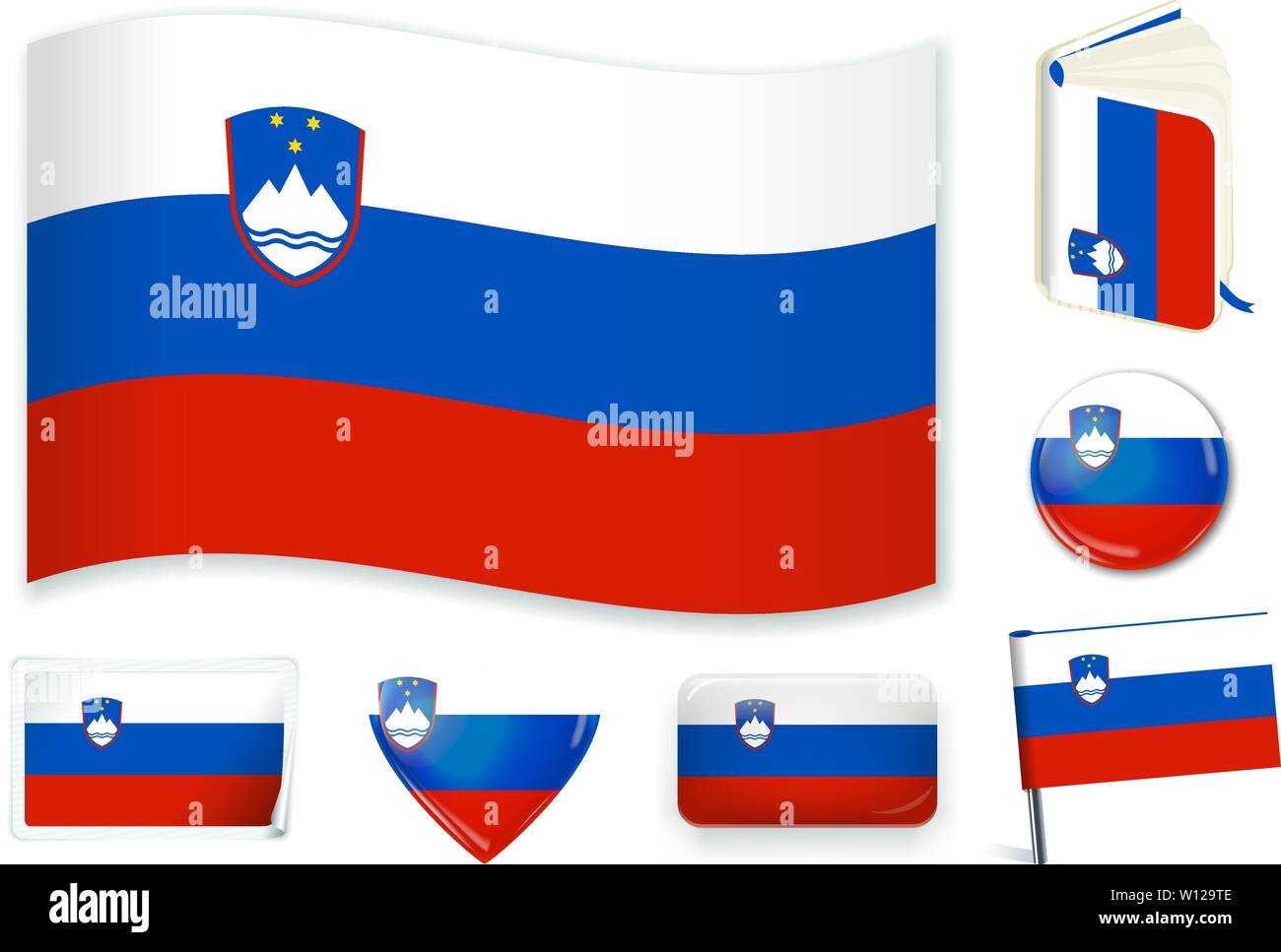 Slovenia pin stock vector images