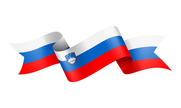 Flag of slovenia stock illustrations royalty
