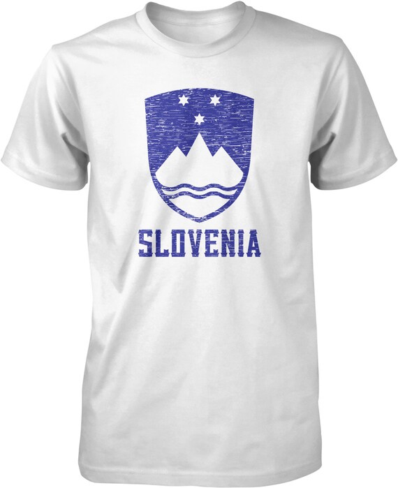 Slovenia coat of arms mount triglav three golden stars mens t