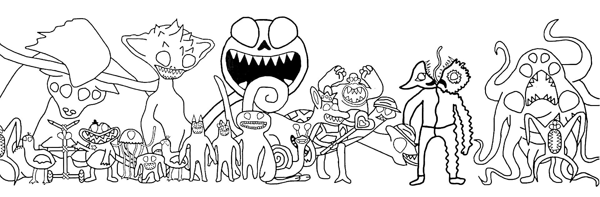 Garten of banban coloring pages â art art banban colorir