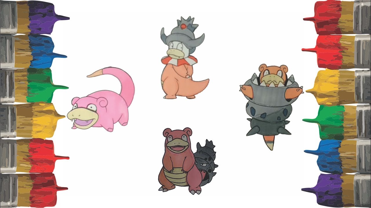 Pokemon coloring pages for kids and children draw