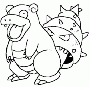 Slowpoke coloring picture of pokemon