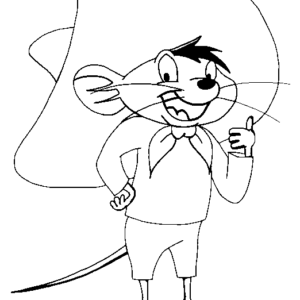 Speedy gonzales coloring pages printable for free download