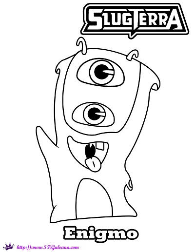 Mo the enigmo slug coloring page from disneys xd slugterra â