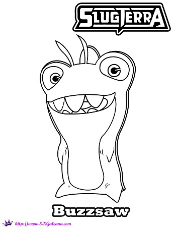 Buzzsaw coloring page the thresher slug from slugterra â