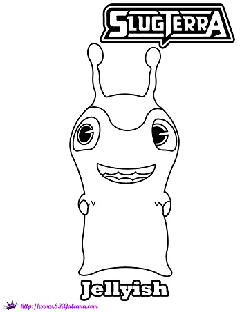 Free slugterra jellyish printable coloring page and wallpaper â