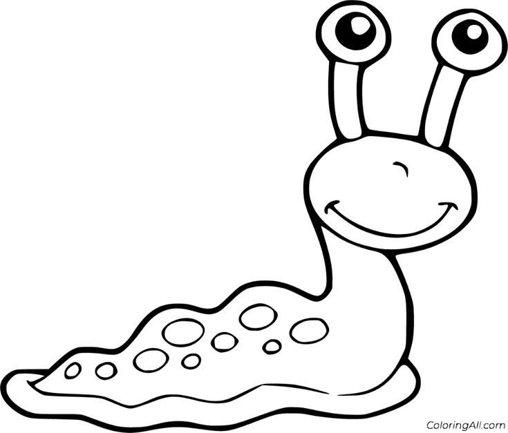 Free printable slug coloring pages in vector format easy to print from any device and automatically fit any paperâ coloring pages slugs spring coloring pages