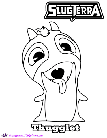Thugglet slug coloring page free printable coloring pages