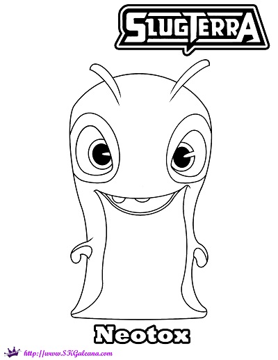 Free printable coloring page of neotox from slugterra â