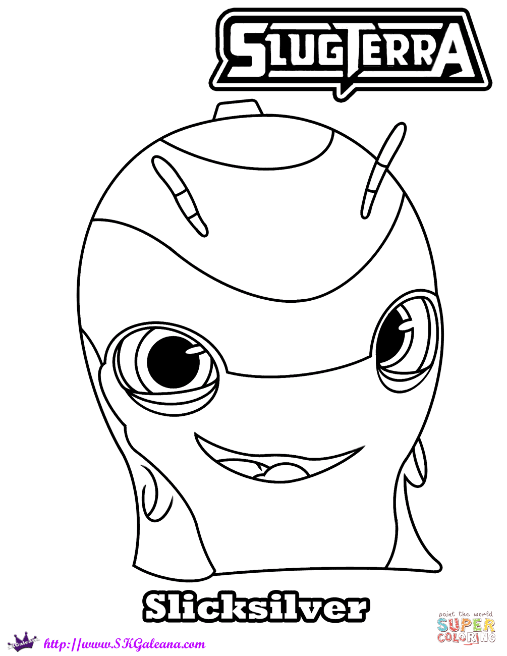 Slicksilver slug coloring page free printable coloring pages