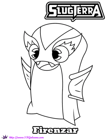 Firenzar slug coloring page free printable coloring pages