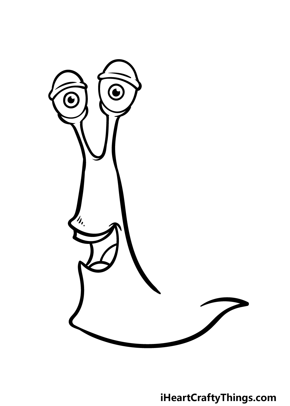 Cartoon snail drawing