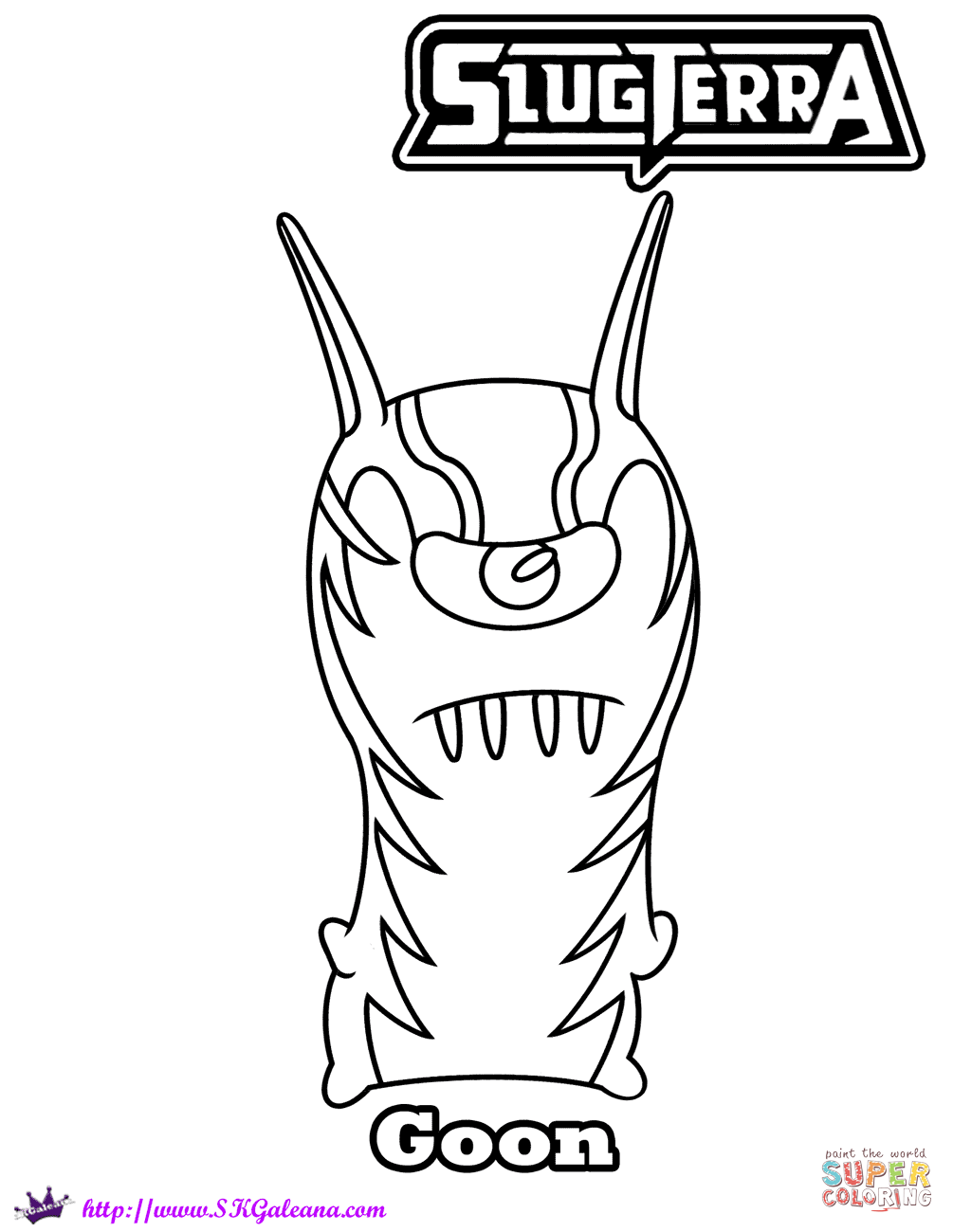 Goon slug coloring page free printable coloring pages