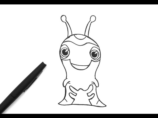 How to draw frightgiest slugterra