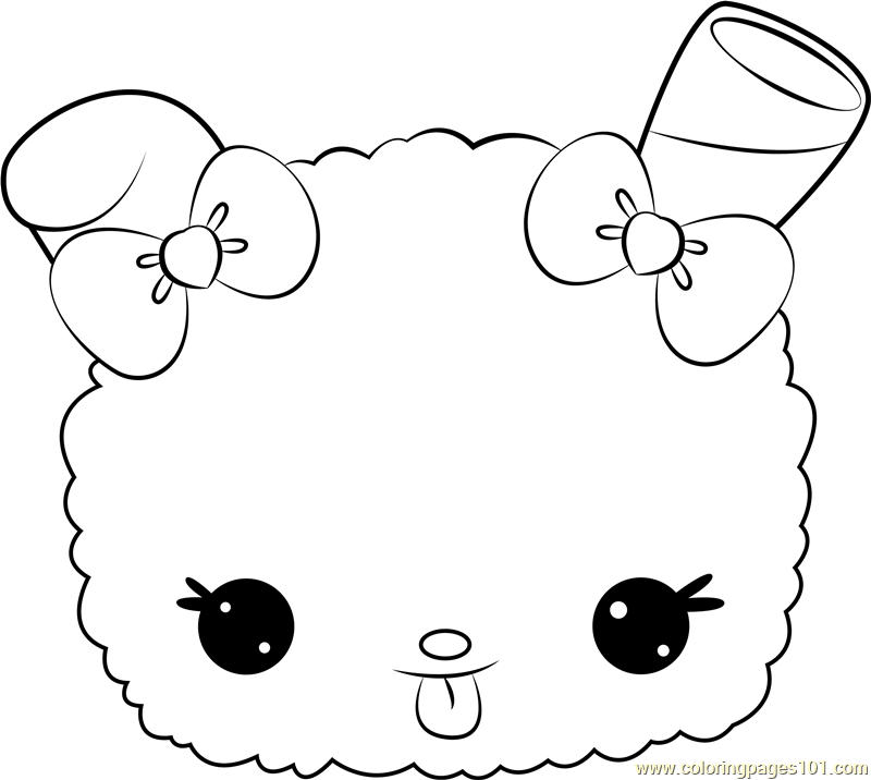 Bubblegum slushy coloring page for kids