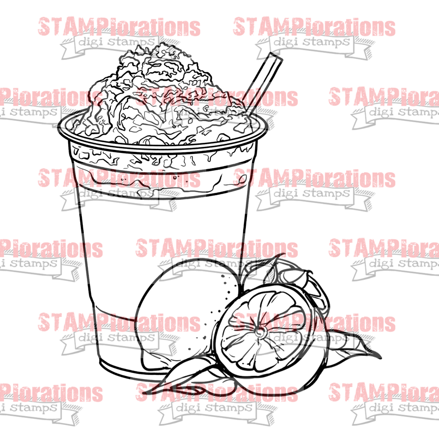 Fruity frap digital stamps