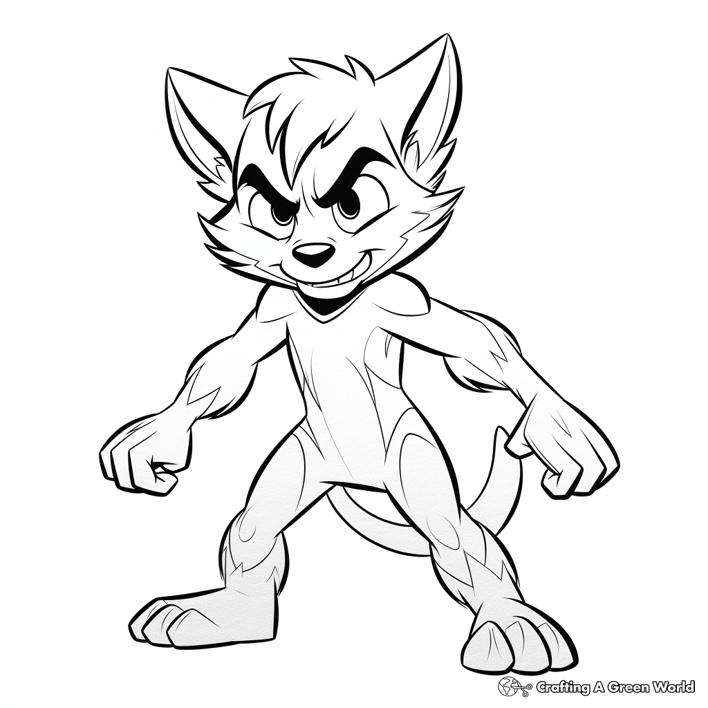 Tasmanian devil coloring pages