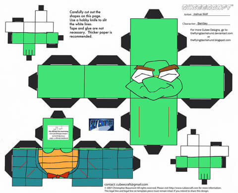 Sly cooper toys free printable papercraft templates