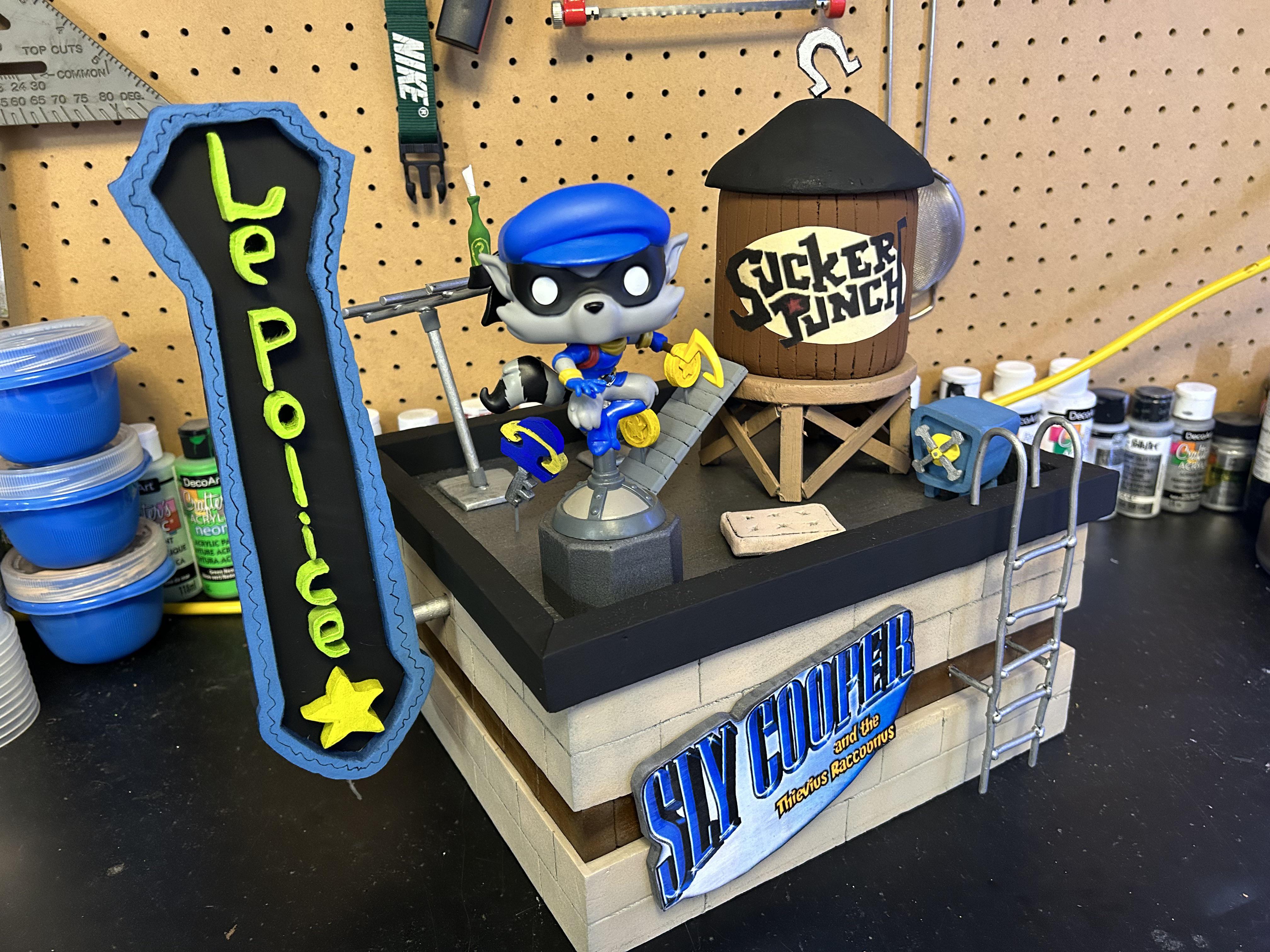 Sly cooper paris rooftop funko diorama rslycooper
