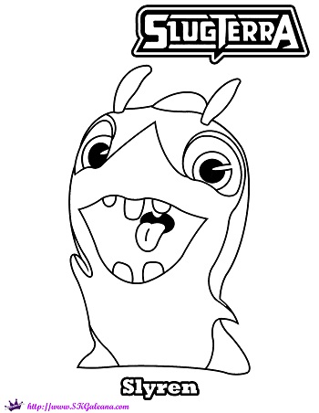 Slugterra slyren printable coloring page and wallpaper â