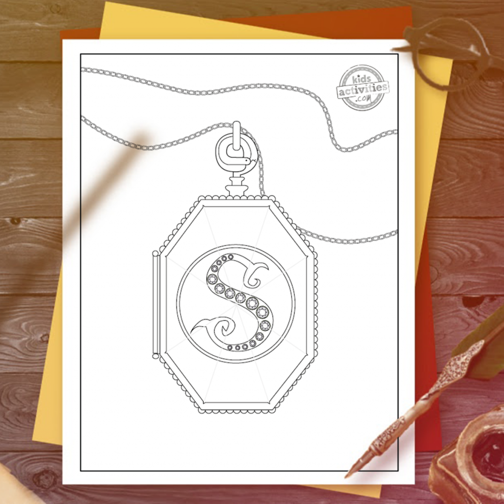 The best harry potter slytherin coloring pages for kids