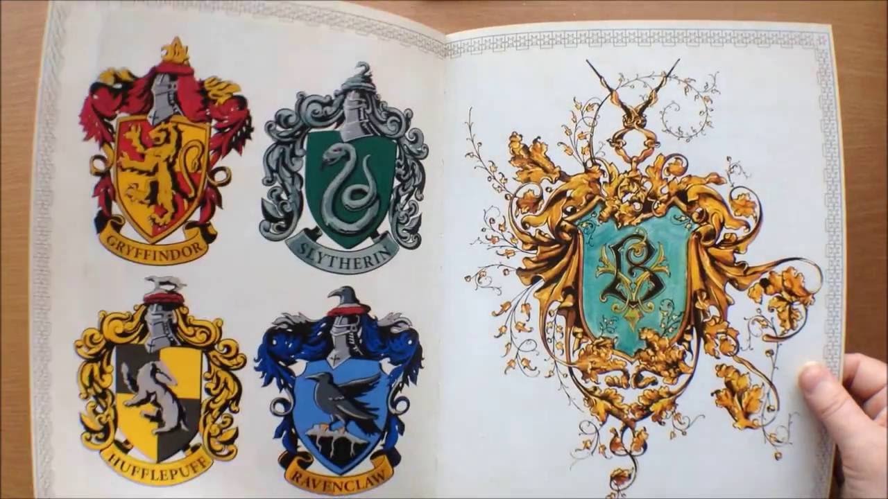 Harry potter colouring book flipthrough