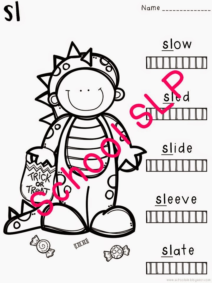 School slp color me halloween s