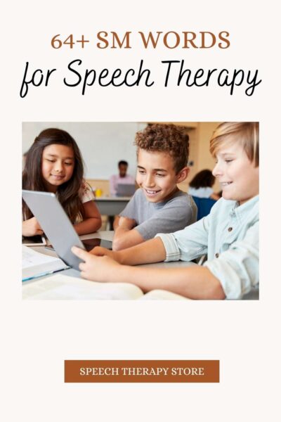 Free sm blends speech therapy words