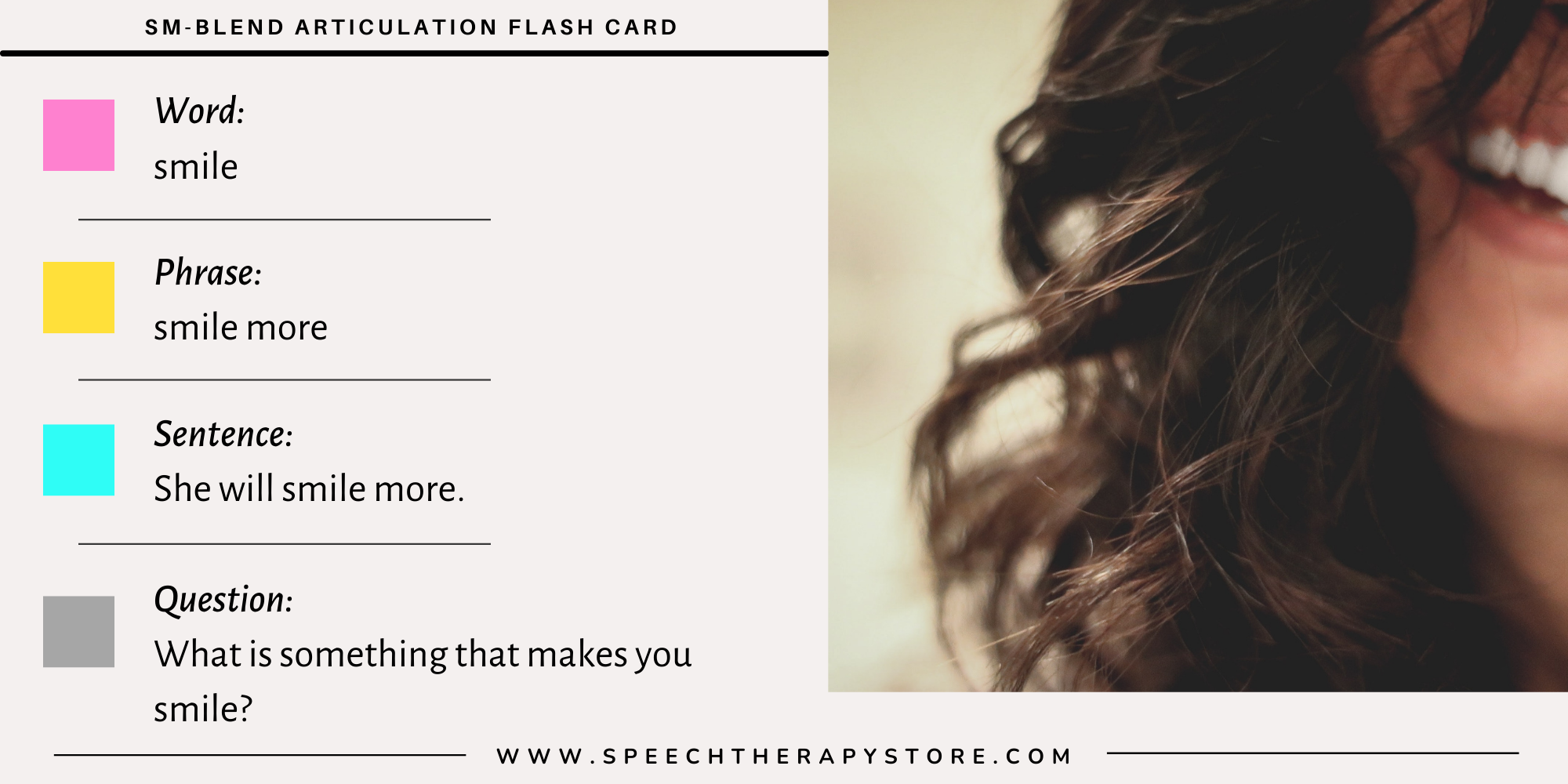 Free sm blends speech therapy words