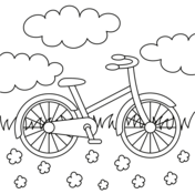 Bicycles coloring pages free coloring pages