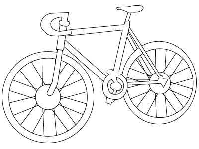 Free bikes coloring pages bicycle coloring pages bicycle race