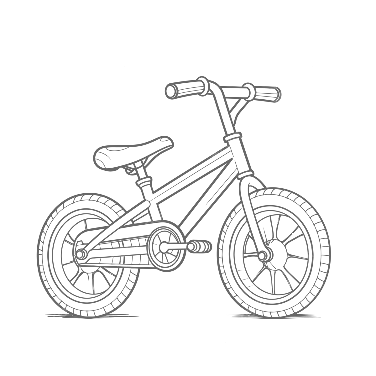 Coloring page of a kids bike outline sketch drawing vector wing drawing ring drawing kid drawing png and vector with transparent background for free download