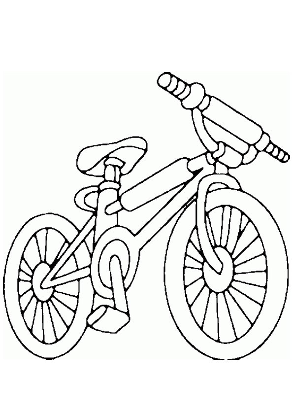 Coloring pages bicycle coloring pages