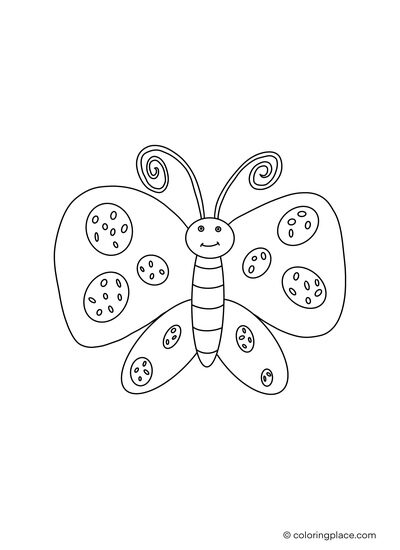 Small butterfly coloring place