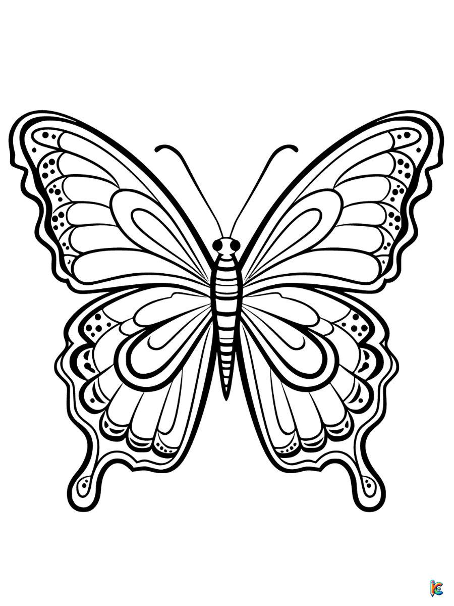 Butterfly coloring pages â