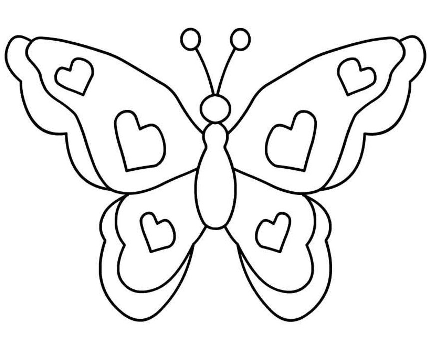Free printable butterfly coloring pages for kids