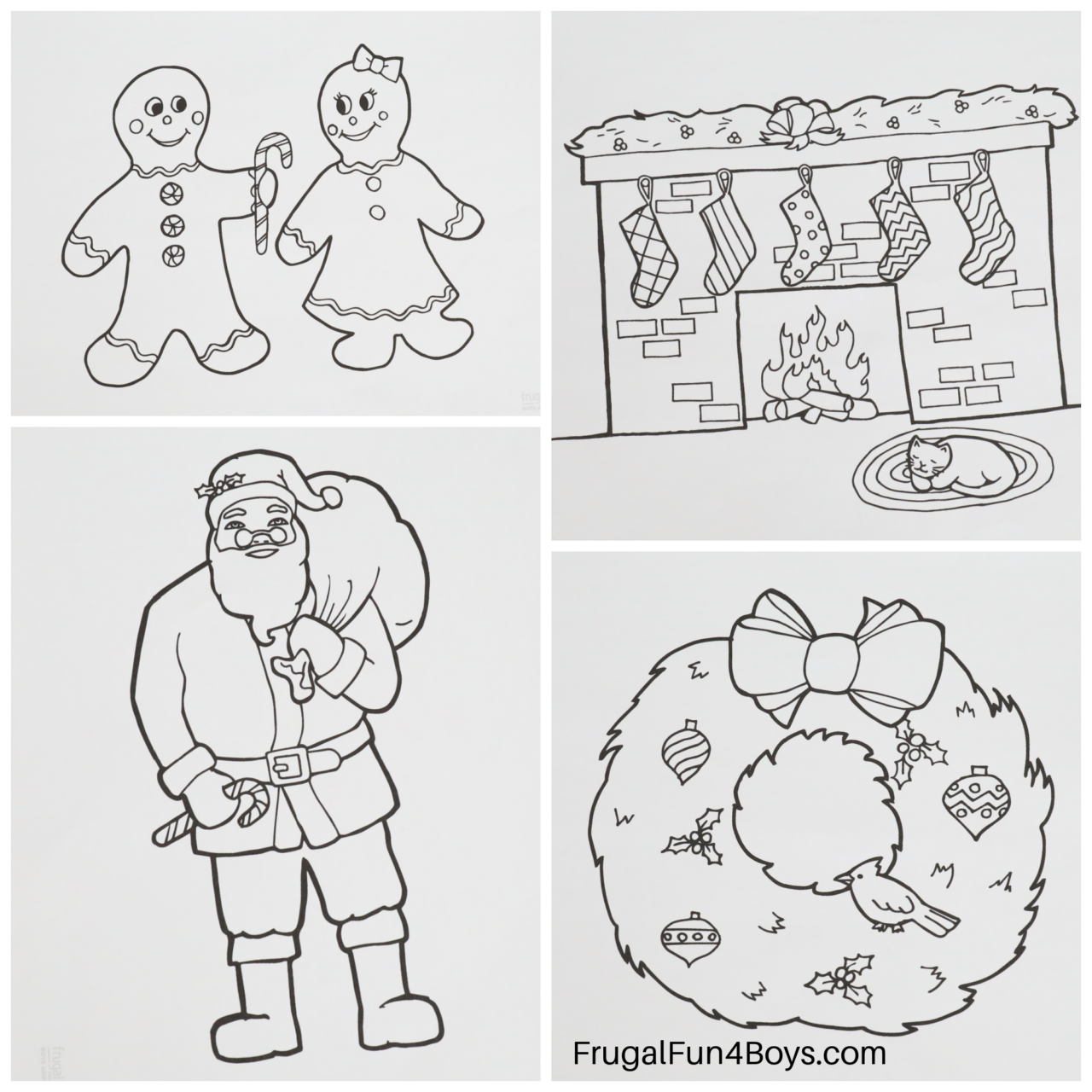 Printable christmas coloring pages