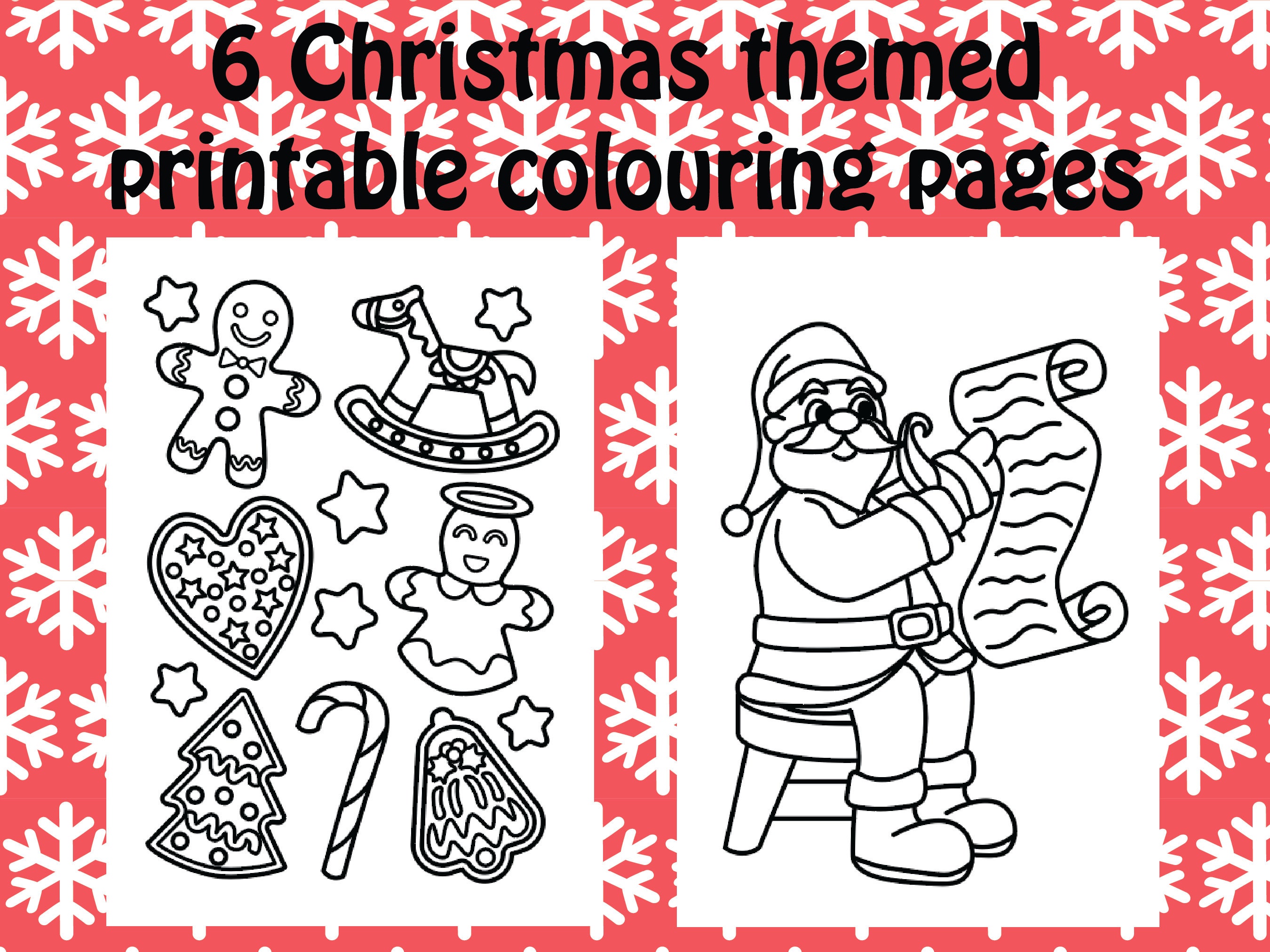 Printable christmas colouring pages christmas activity festive winte