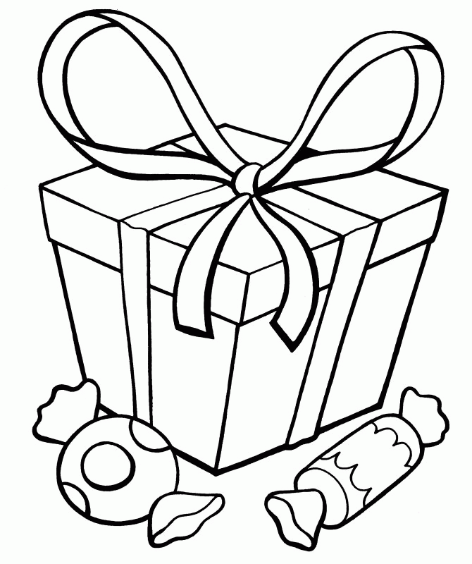 Presents coloring pages