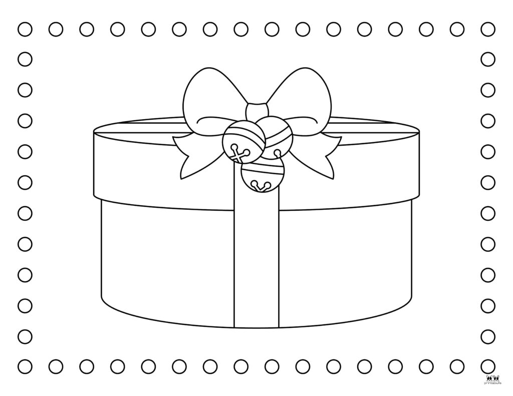 Christmas present coloring pages
