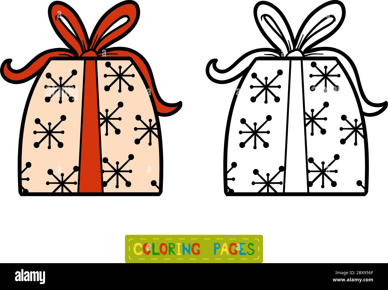 Christmas tree coloring page hi