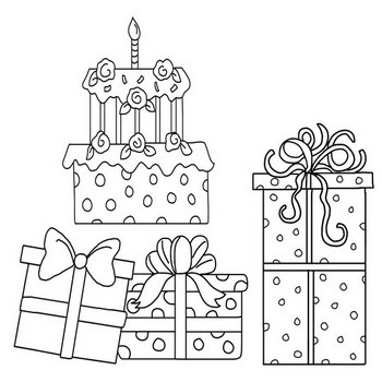 Birthday coloring pages celebrate birthdays