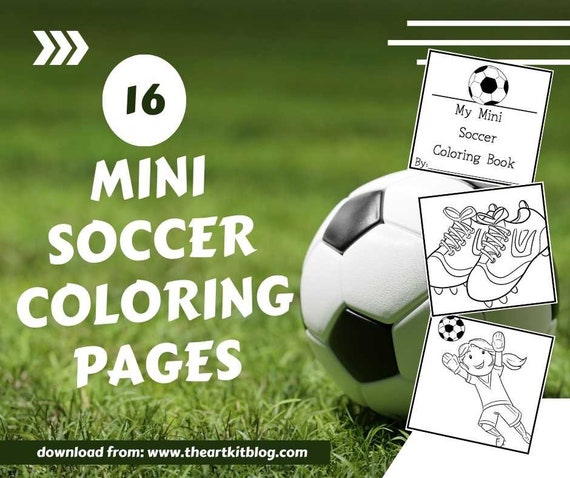Mini soccer coloring pages printable sports download for kids and adults for national play outside day or any day