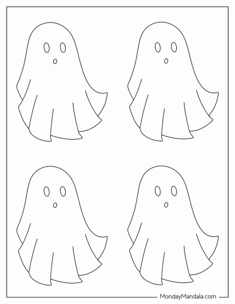 Ghost templates free pdf printables