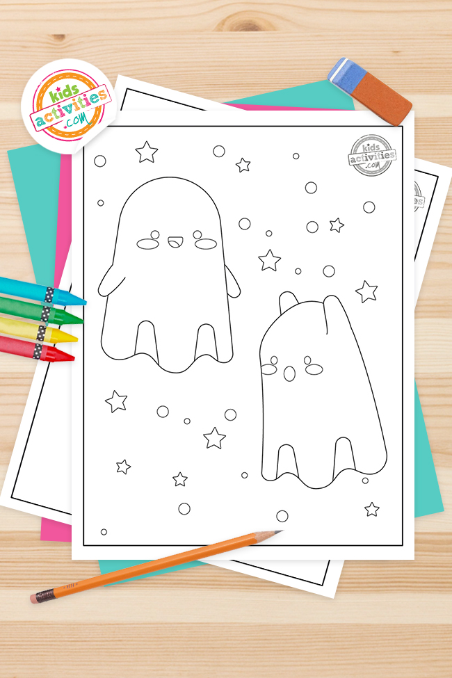Cutest friendly ghost coloring pages for kids kids activities blog