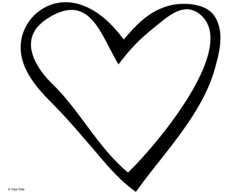 Â best free heart coloring pages heart activity book