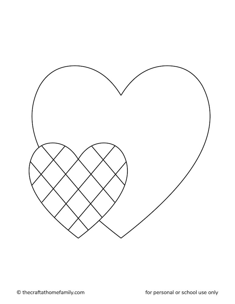 Free printable heart colouring pages for kids adults