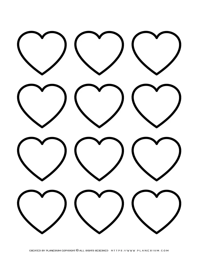 Heart template
