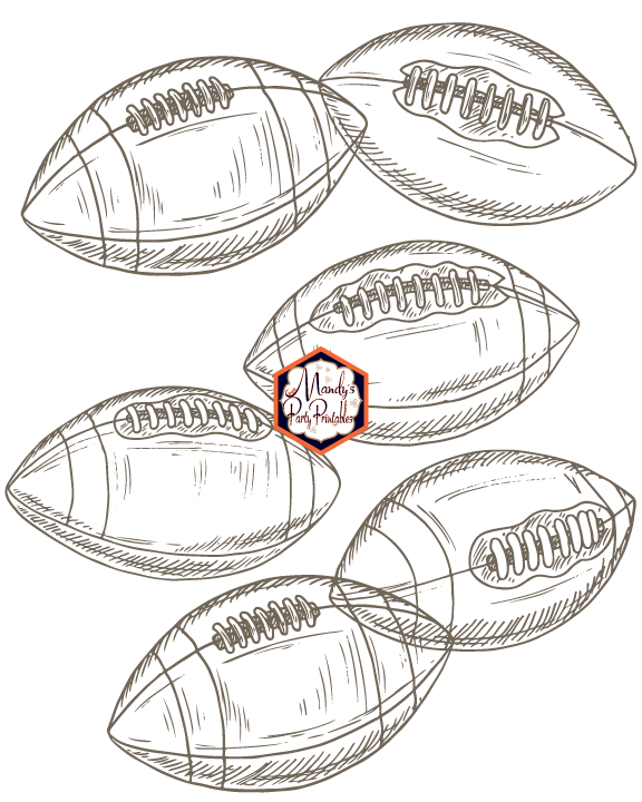 Vintage football banner free printable